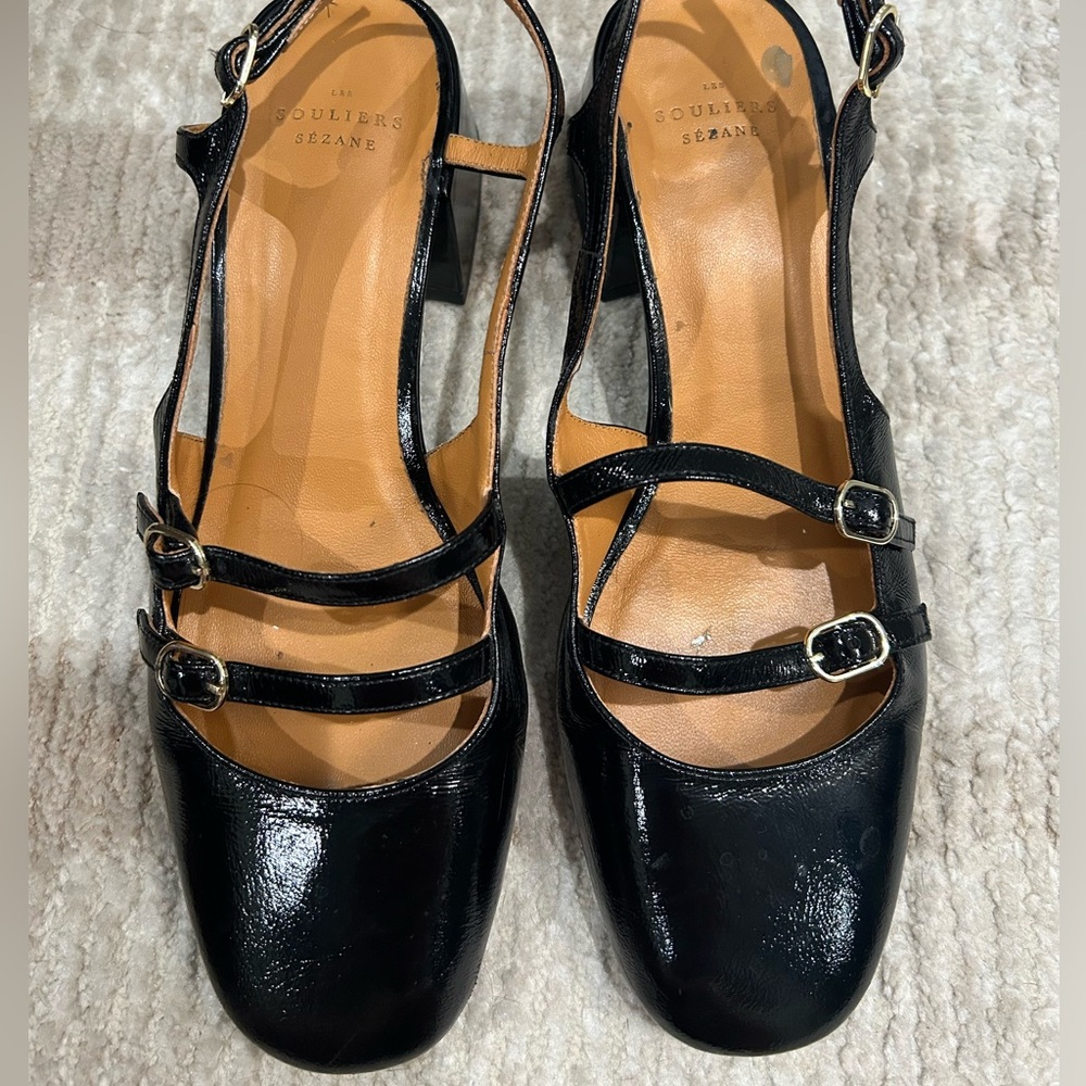 Sezane black heels